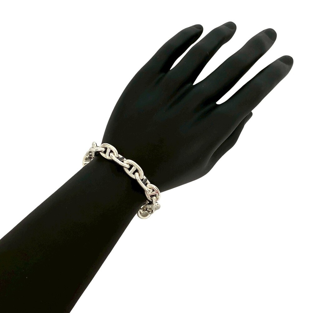 HERMES Silver Charm Bracelet